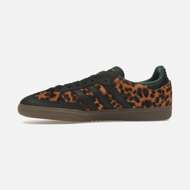 Adidas Samba Og Black Green Leopard (Women's)