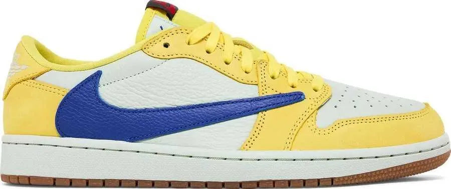 Jordan 1 Retro Low Og Sp Travis Scott Canary, sneakers,DZ4137-700, Air Jordan 1 Low, 1, 197599079224,