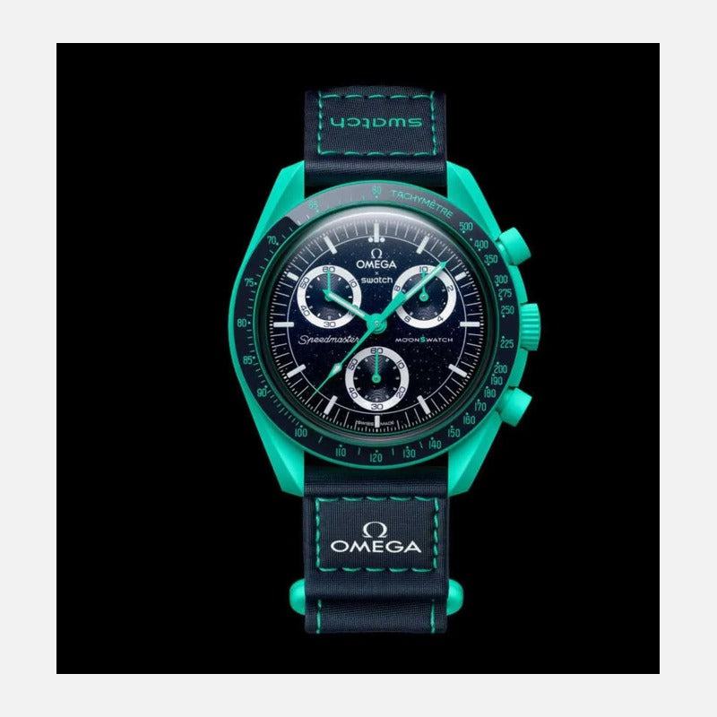 Swatch X Omega Bioceramic Moonswatch Mission On Earth - Polar Lights
