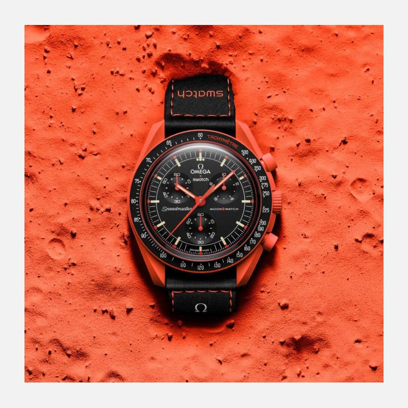 Swatch X Omega Bioceramic Moonswatch Mission On Earth - Lava