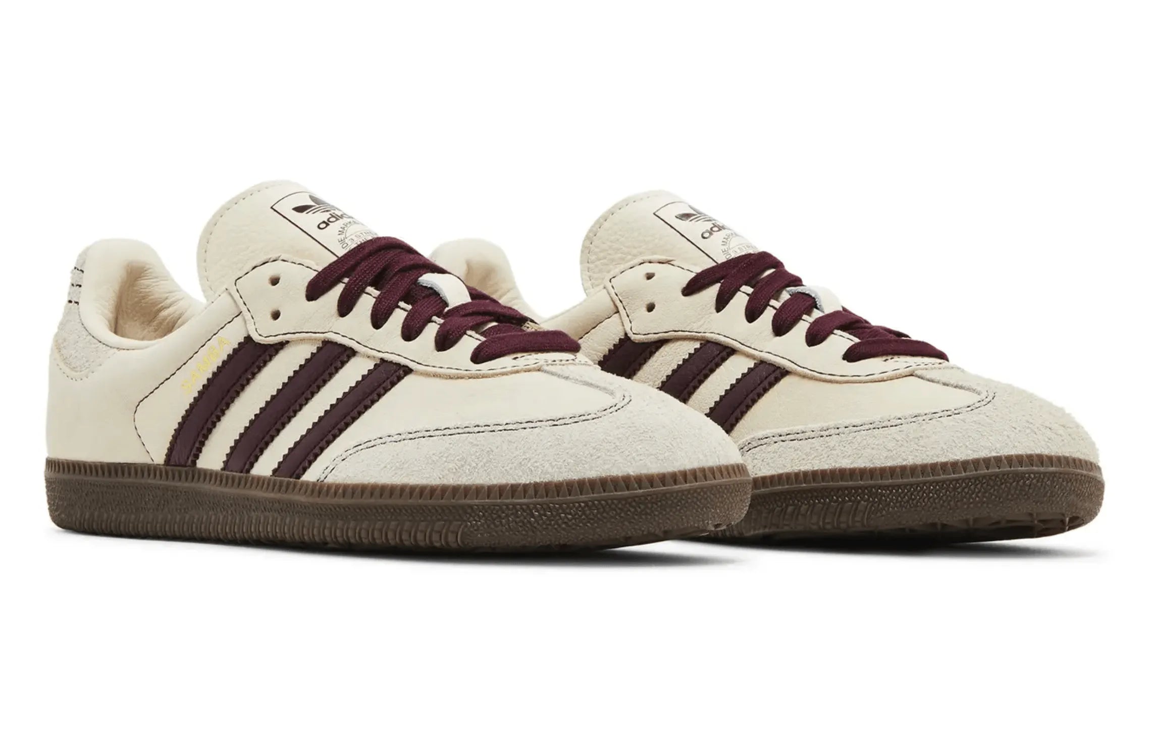 Adidas Samba Og Wonder White Maroon, sneakers,, Adidas Samba, 4, ,