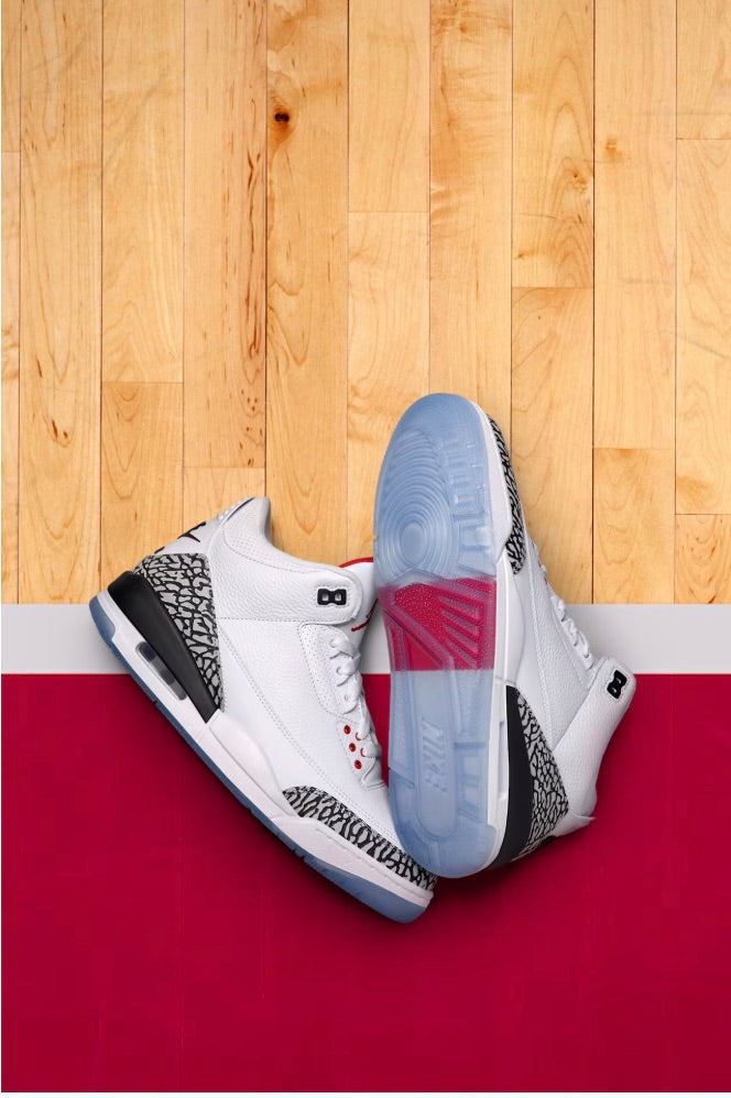 Jordan 3 Retro Free Throw Line White Cement