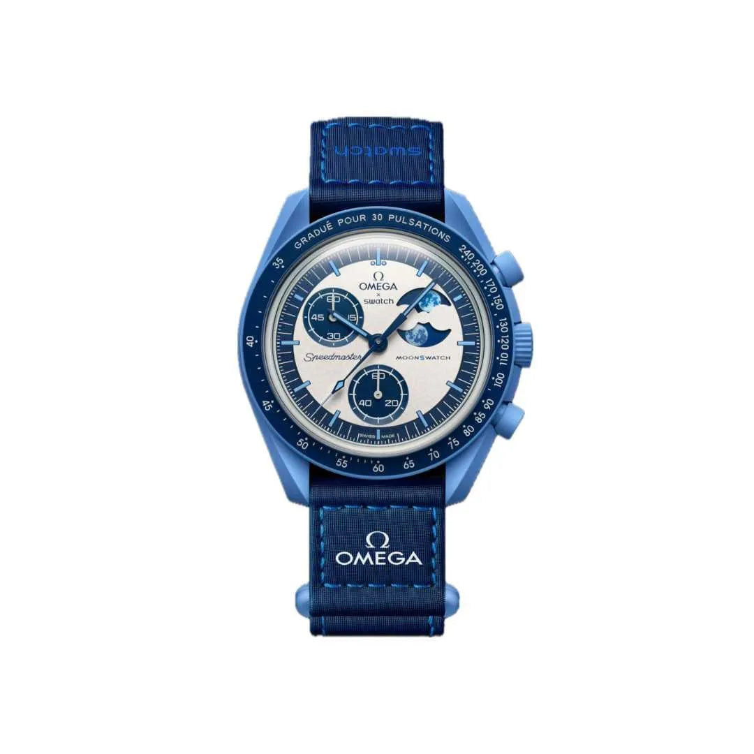 Swatch X Omega Bioceramic Moonswatch Mission To The Super Blue Moonphase - Belfagorsneakers