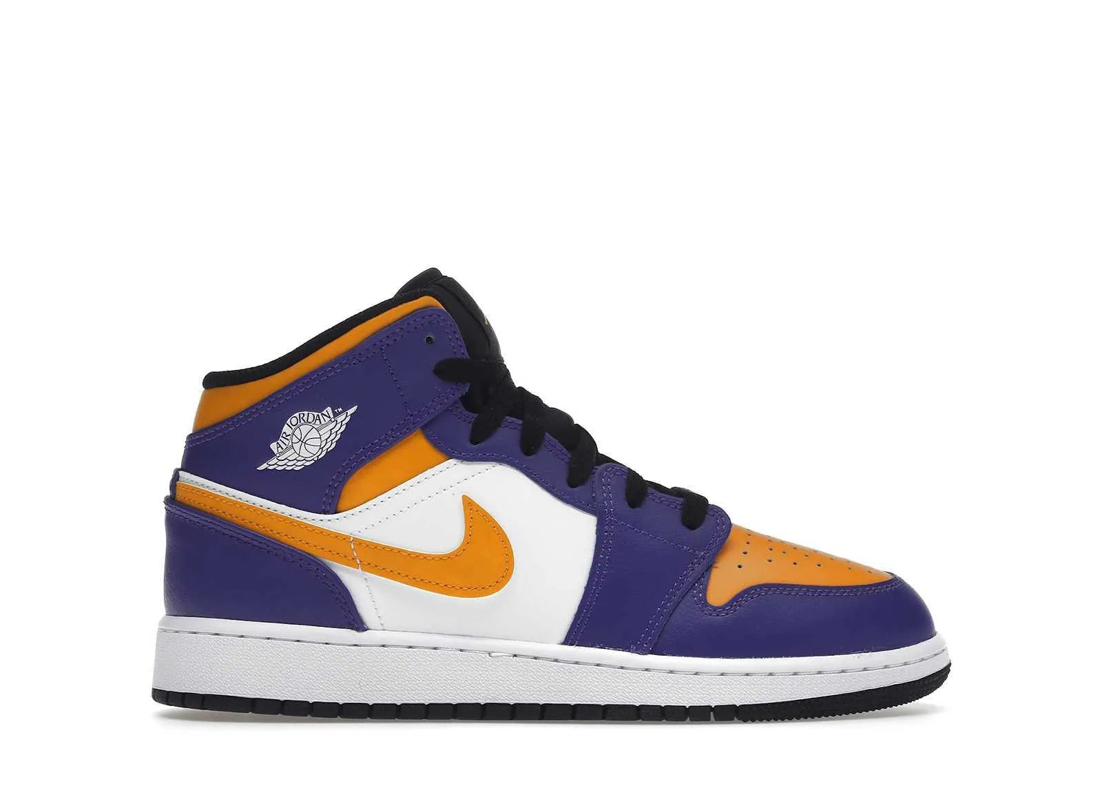 jordan 1 mid lakers (2022) (gs), sneakers,DQ8423-517, Air Jordan 1 Mid, 1, 196152218445,