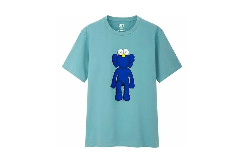 Kaws X Uniqlo Blue Bff Tee Light Green, streetwear,KWSBLU, Kaws X Uniqlo, 1, 460018187313,