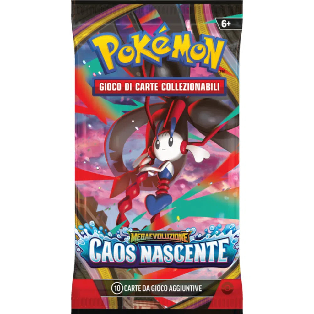 Pokémon Caos Nascente Bustina 10 Carte Mega Evoluzione ITA