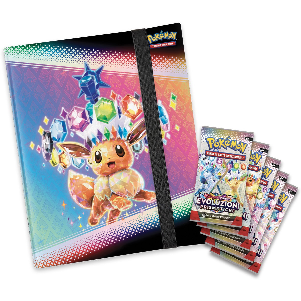 Pokémon Evoluzioni Prismatiche ITA/ENG Collezione con Album Raccoglitore, collectibles,, Pokemon, 4, ,