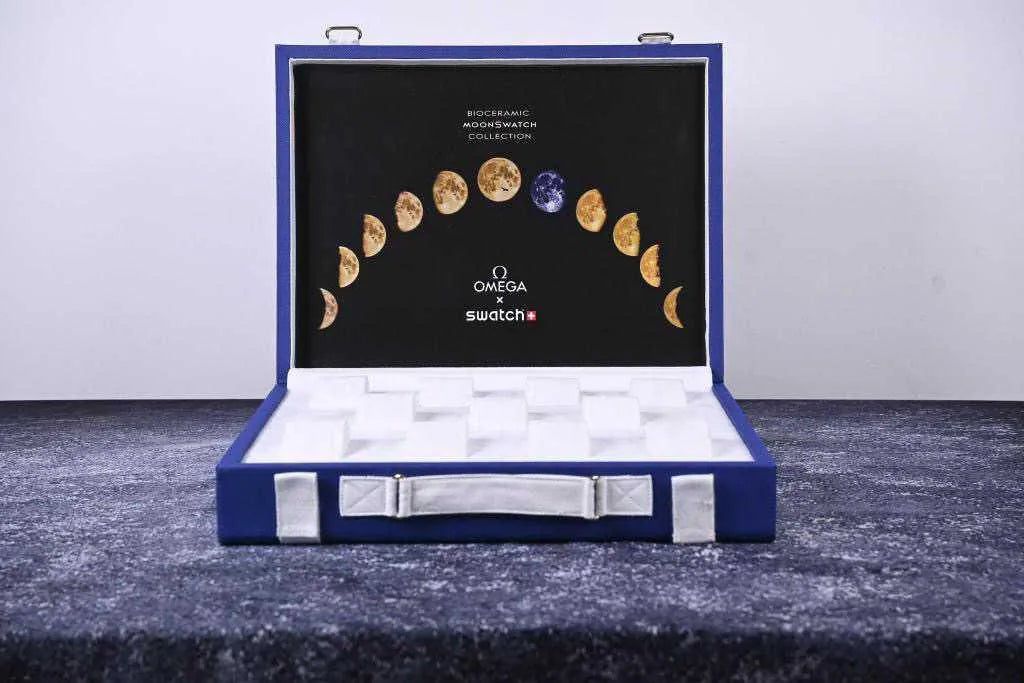 Valigia Porta Orologi Da 11 Custodia Omega x Swatch Speedmaster Moonswatch (MOONSHINE EDITION) - Belfagorsneakers