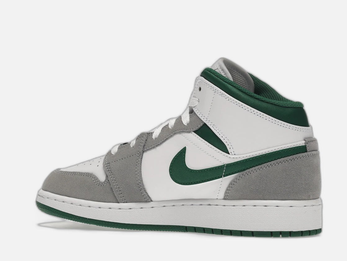 jordan 1 mid se white pine green smoke grey (gs)