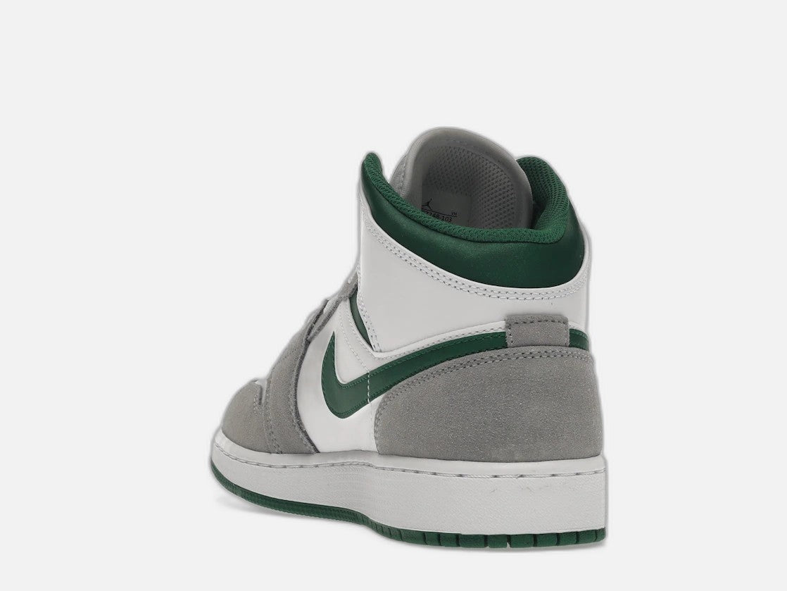 jordan 1 mid se white pine green smoke grey (gs)