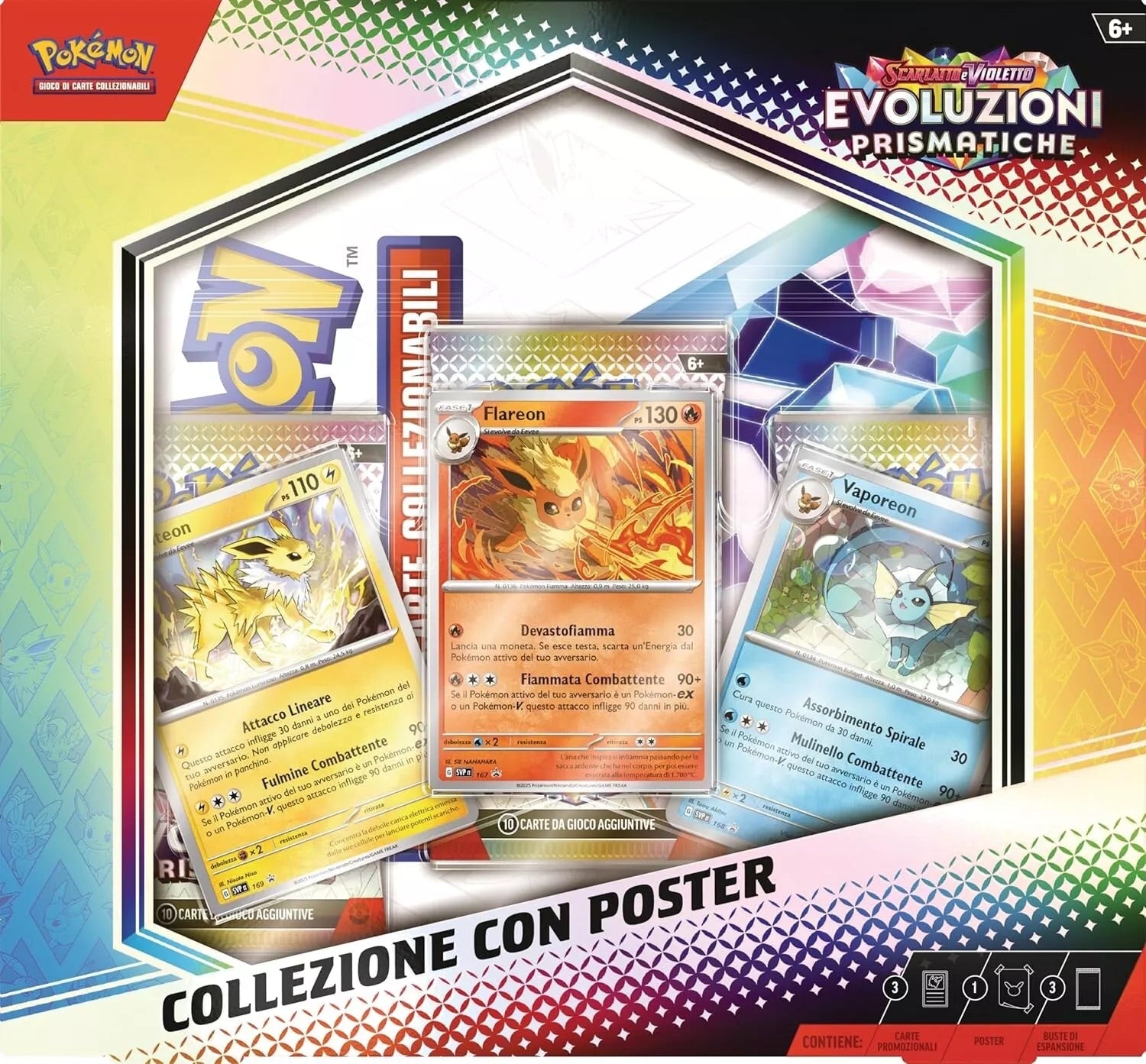Pokémon Evoluzioni Prismatiche Collezione con Poster - ITA, collectibles,EVOLUZIONI POSTER, Pokemon, 1, ,