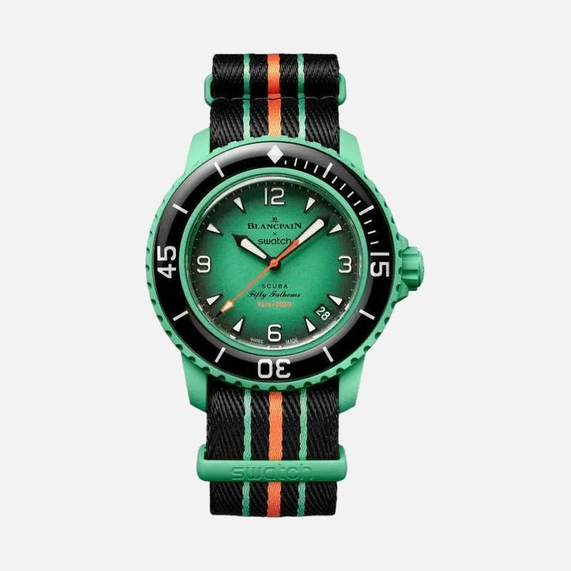 blancpain x swatch scuba fifty fathoms indian ocean so35i100