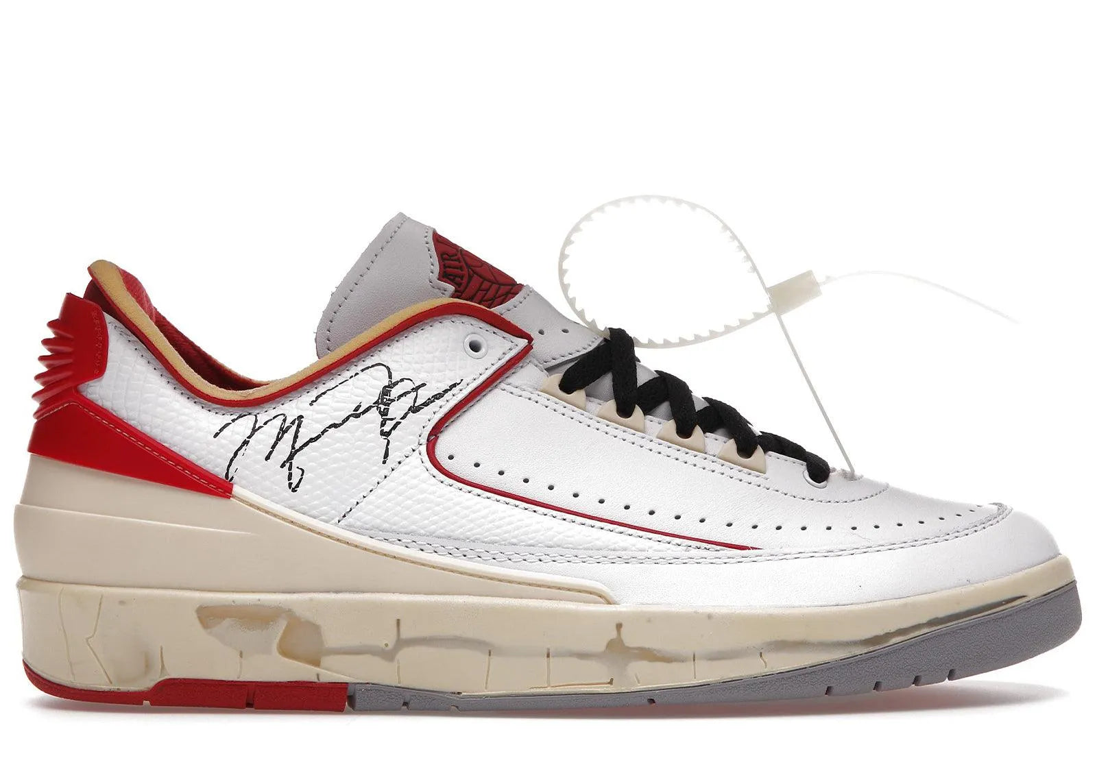 jordan 2 retro low sp off white white red Belfagorsneakers