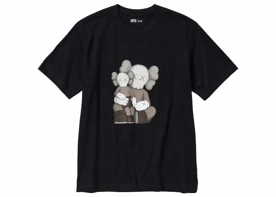 kaws x uniqlo ut short sleeve graphic t-shirt black, streetwear,467775, Kaws X Uniqlo, 1, ,