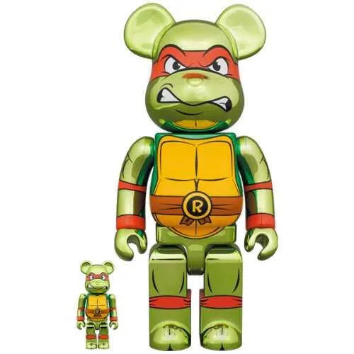 BEARBRICK 100% 400% TMNT RAPHAEL CHROME, collectibles,4530956608471, Bearbrick, 1, ,