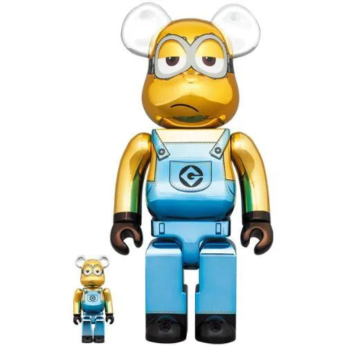 BEARBRICK 100% 400% MINIONS KEVIN CHROME VERSION, collectibles,4530956607238, Bearbrick, 1, 210116188589,