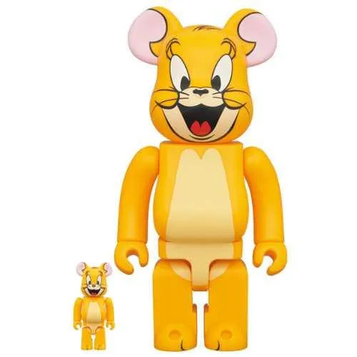 BEARBRICK X TOM AND JERRY (JERRY) CLASSIC COLOR 100% & 400% SET, collectibles,XXX, Bearbrick, 1, ,