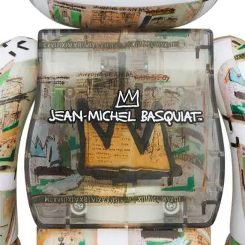 BEARBRICK 100% 400% JEAN-MICHEL BASQUIAT KING PLEASURE, collectibles,, Bearbrick, 2, ,