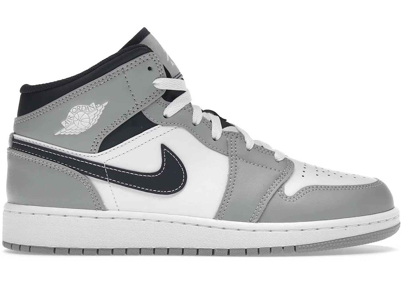 jordan 1 mid light smoke grey (gs), sneakers,554725-078, Air Jordan 1 Mid, 1, 195866402041,