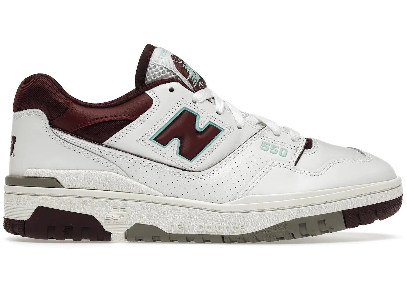 new balance 550 burgundy cyan, sneakers,BB550wbg, New Balance 550, 1, 195907818367,
