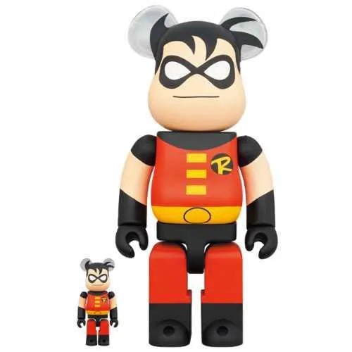 BEARBRICK 100% 400% THE NEW BATMAN ADVENTURES ROBIN, collectibles,4530956606453, Bearbrick, 1, ,