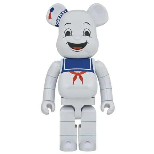 BEARBRICK 1000% GHOSTBUSTERS STAY PUFT MARSHMALLOW MAN WHITE CHROME, collectibles,4530956596396, Bearbrick, 1, ,