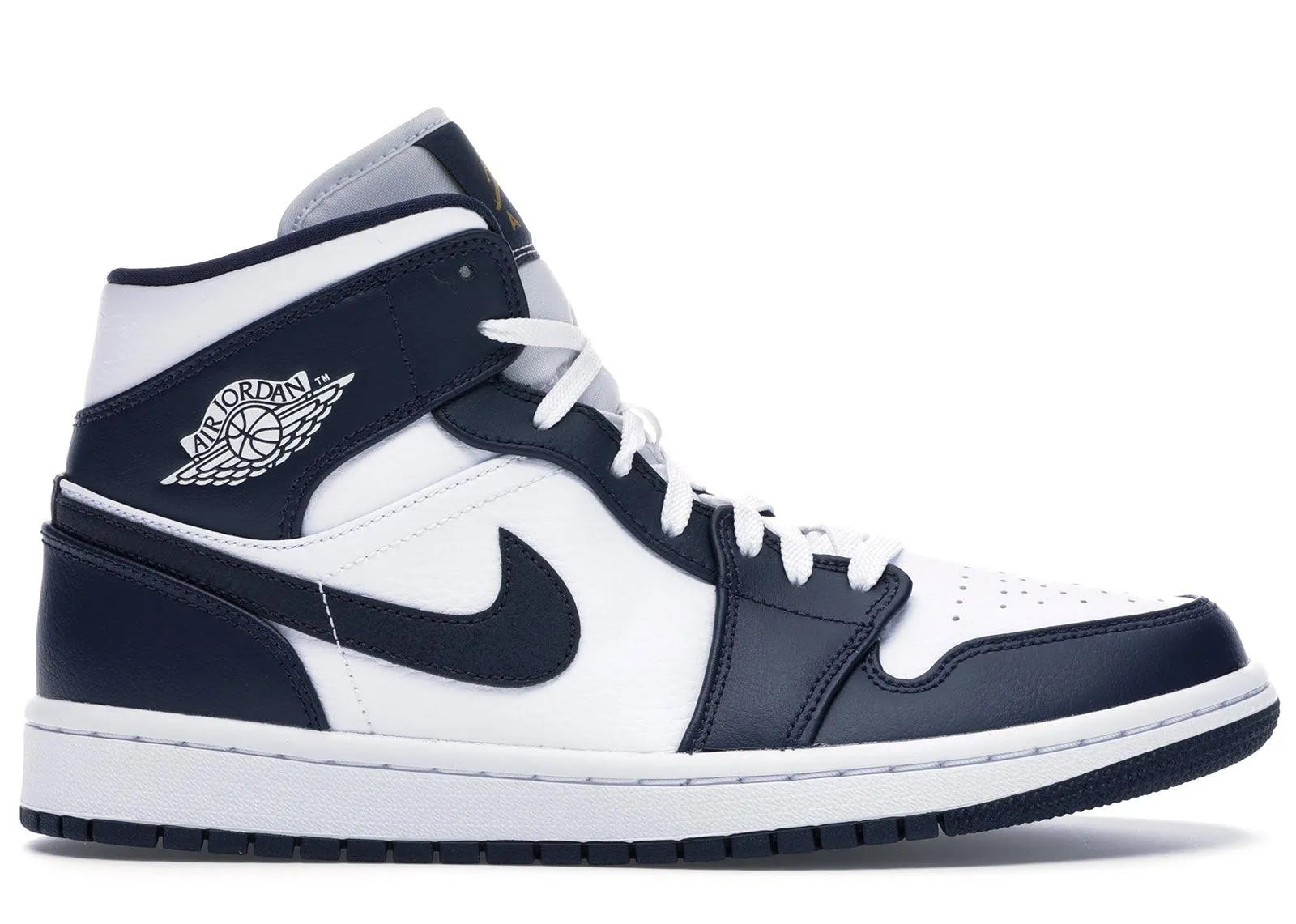 jordan 1 mid white metallic gold obsidian, sneakers,554724-174, Air Jordan 1 Mid, 1, 193145684300,