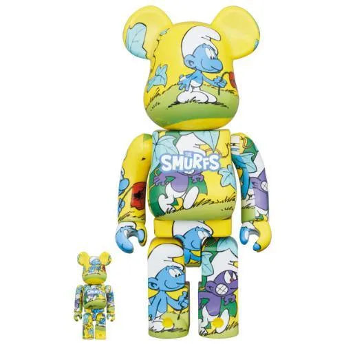BEARBRICK 100% 400% THE SMURFS THE PURPLE SMURFS, collectibles,4530956608952, Bearbrick, 1, ,