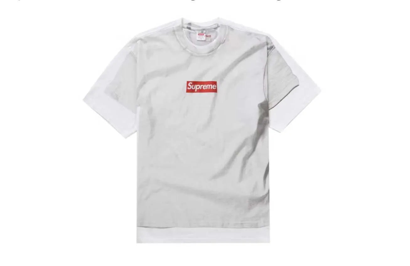 Supreme Mm6 Maison Margiela Box Logo Tee White - Belfagorsneakers