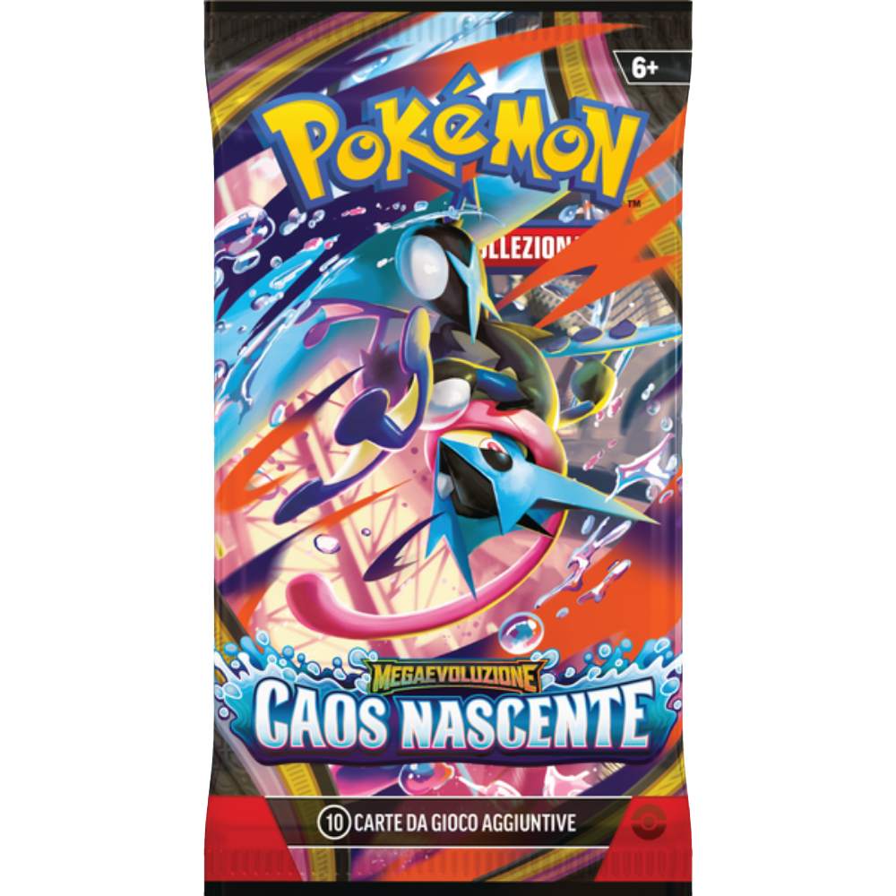 Pokémon Caos Nascente Bustina 10 Carte Mega Evoluzione ITA