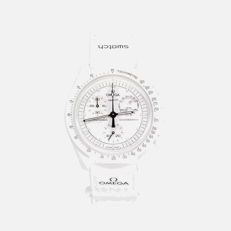 Swatch x Omega Bioceramic Moonswatch Mission To Moonphase Snoopy SO33W700