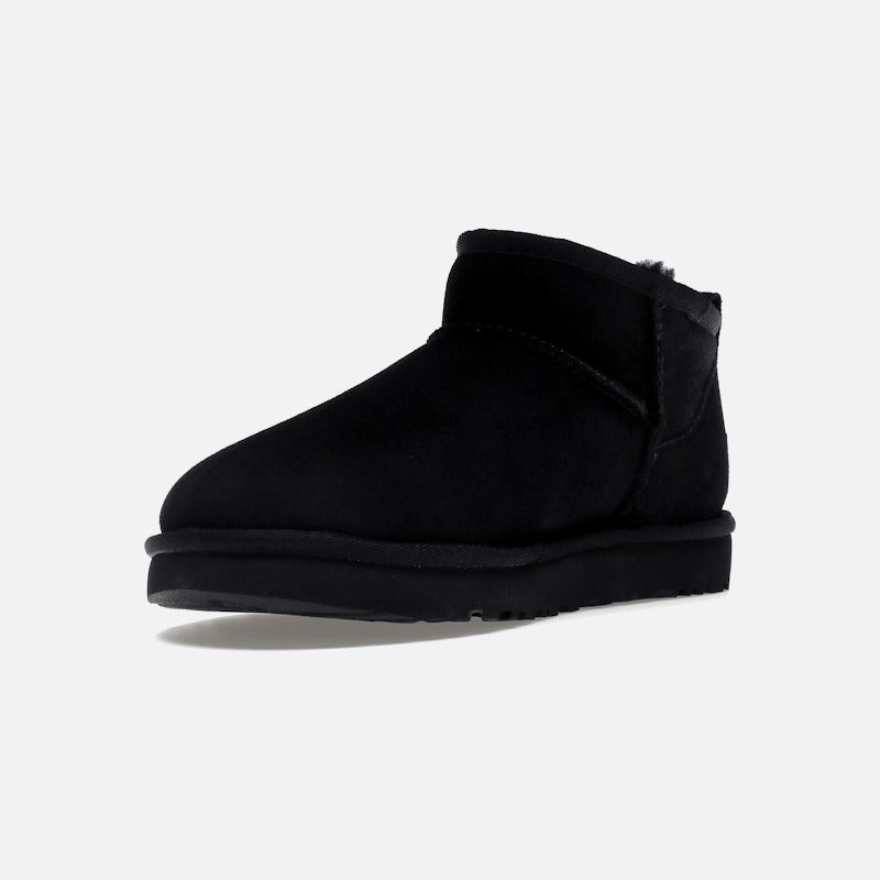 ugg classic ultra mini boot black (women's)