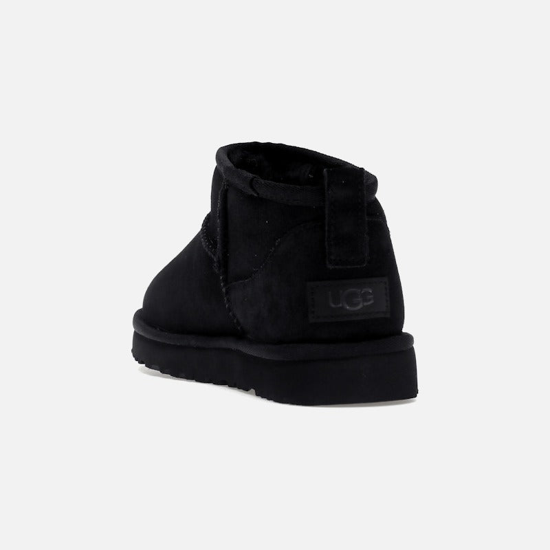 ugg classic ultra mini boot black (women's)