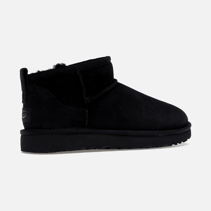 ugg classic ultra mini boot black (women's)