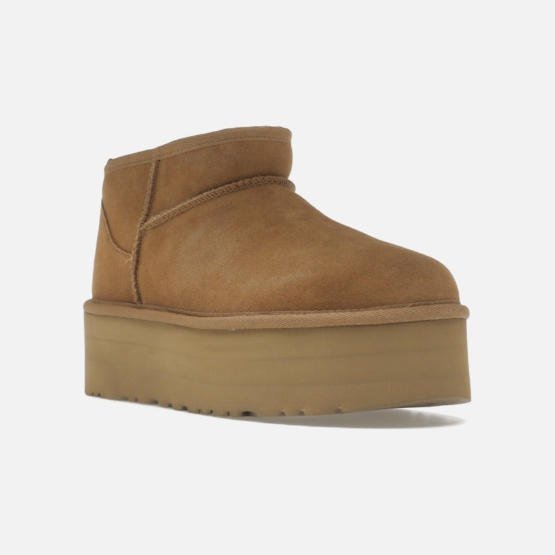 ugg classic ultra mini platform boot chestnut (women's)