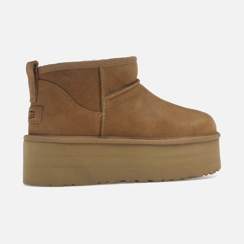 ugg classic ultra mini platform boot chestnut (women's)