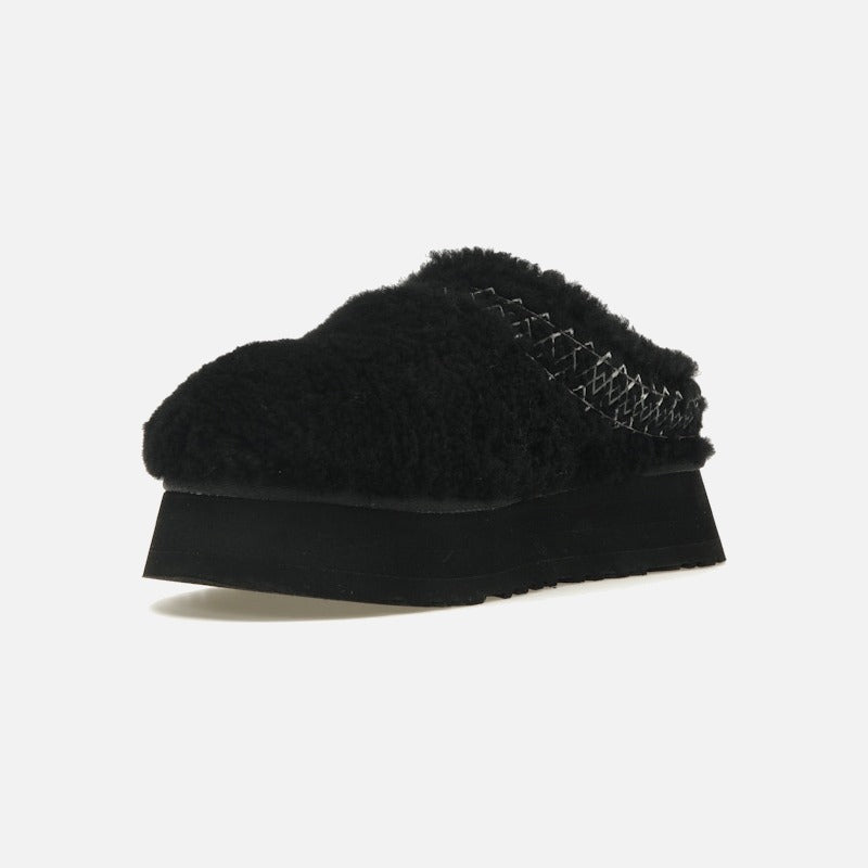 ugg tazz slipper heritage braid black (women's)