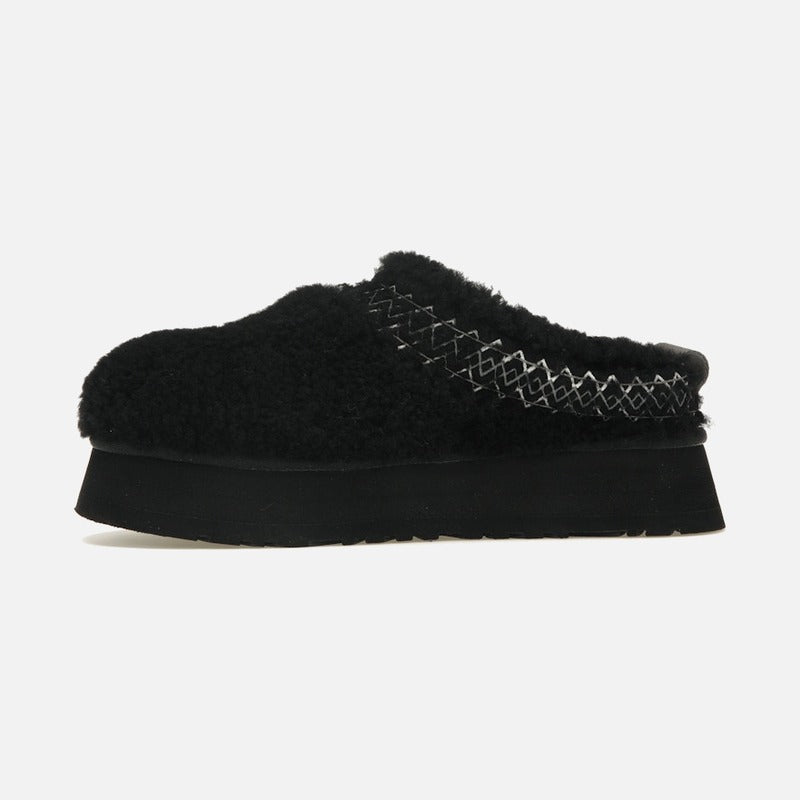 ugg tazz slipper heritage braid black (women's)