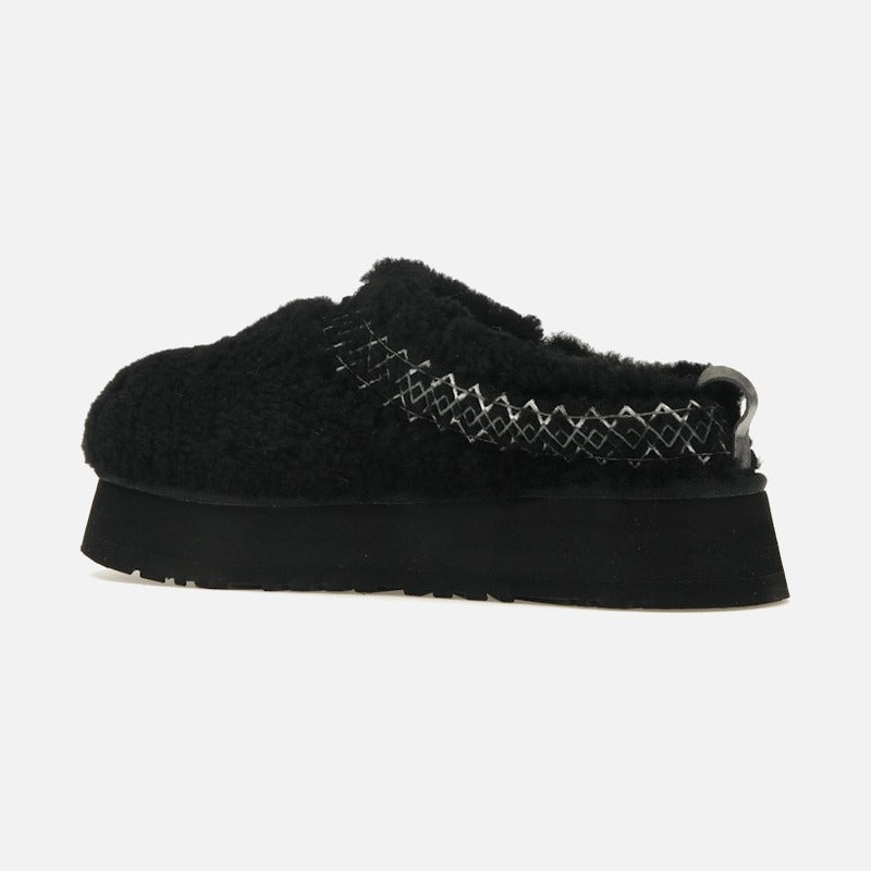 ugg tazz slipper heritage braid black (women's)