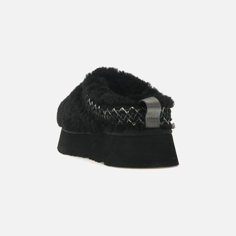 ugg tazz slipper heritage braid black (women's)