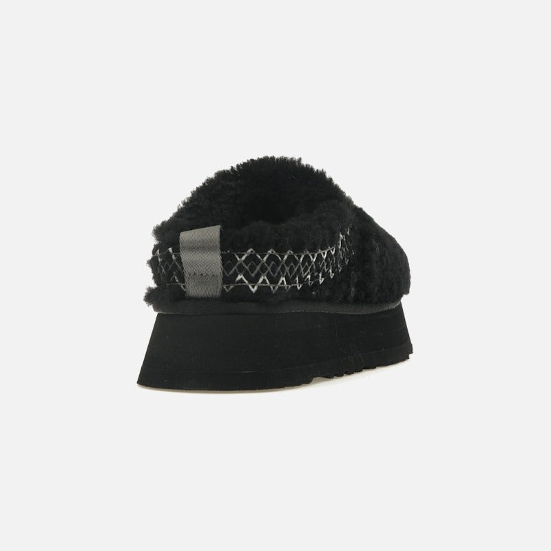 ugg tazz slipper heritage braid black (women's)