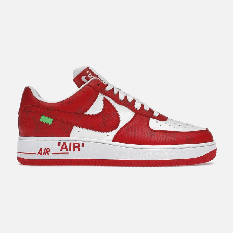 Louis Vuitton x Nike Air Force 1 Low by Virgil Abloh White Red