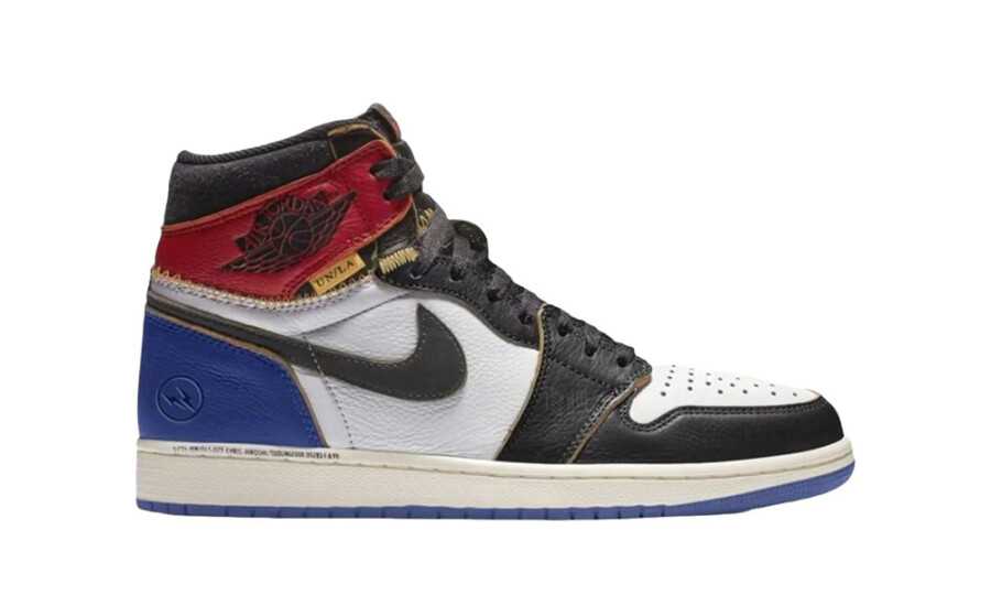 Jordan 1 Retro High OG SP Fragment x Union LA “Varsity Red / Sport Royal”