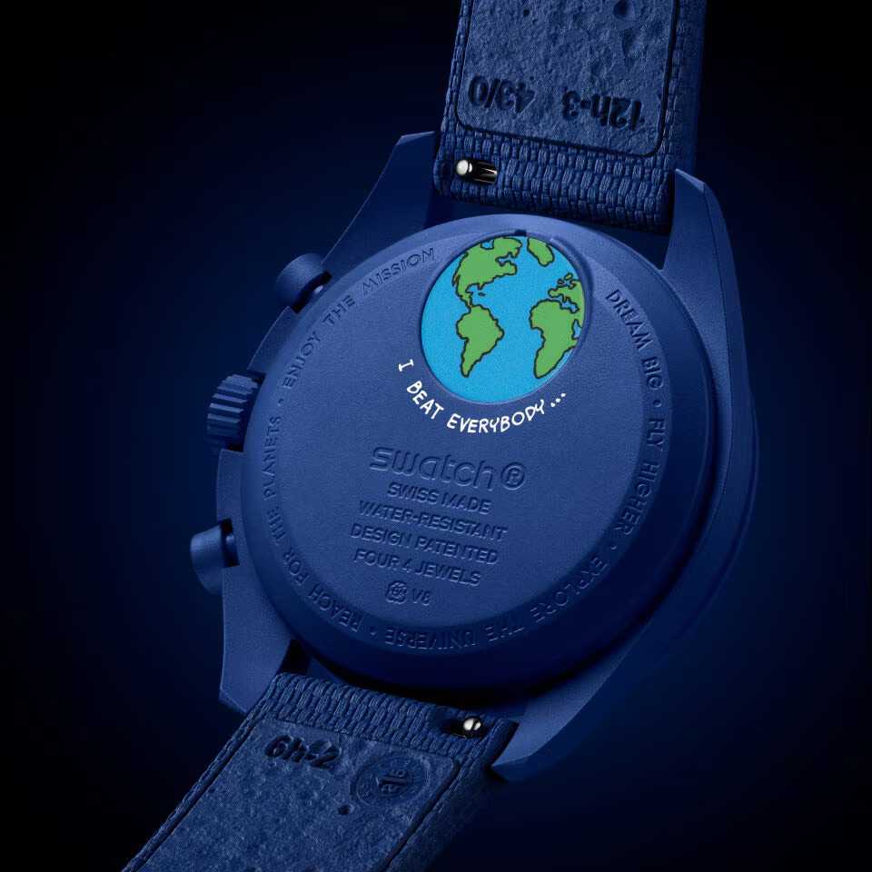 Swatch x Omega Bioceramic Moonswatch Mission To Earthphase Moonshine Snoopy Gold SO33N702L, accessories,, Belfagorsneakers, 3, ,