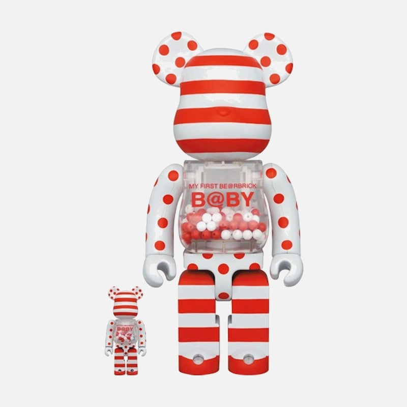 Bearbrick My First Baby 100% & 400% Set Red & Silver Chrome Ver.