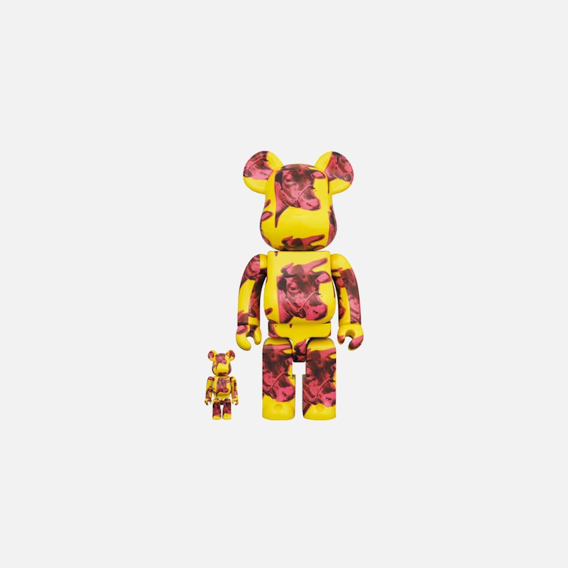 Bearbrick Andy Warhol Cow Wallpaper 100% & 400% Set