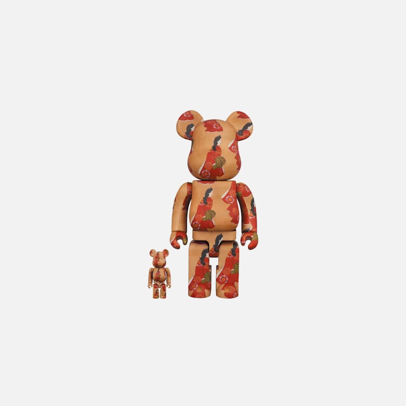 Bearbrick x Tokyo National Museum Moronobu Hishikawa (Beauty Looking Back) 100% & 400% Set
