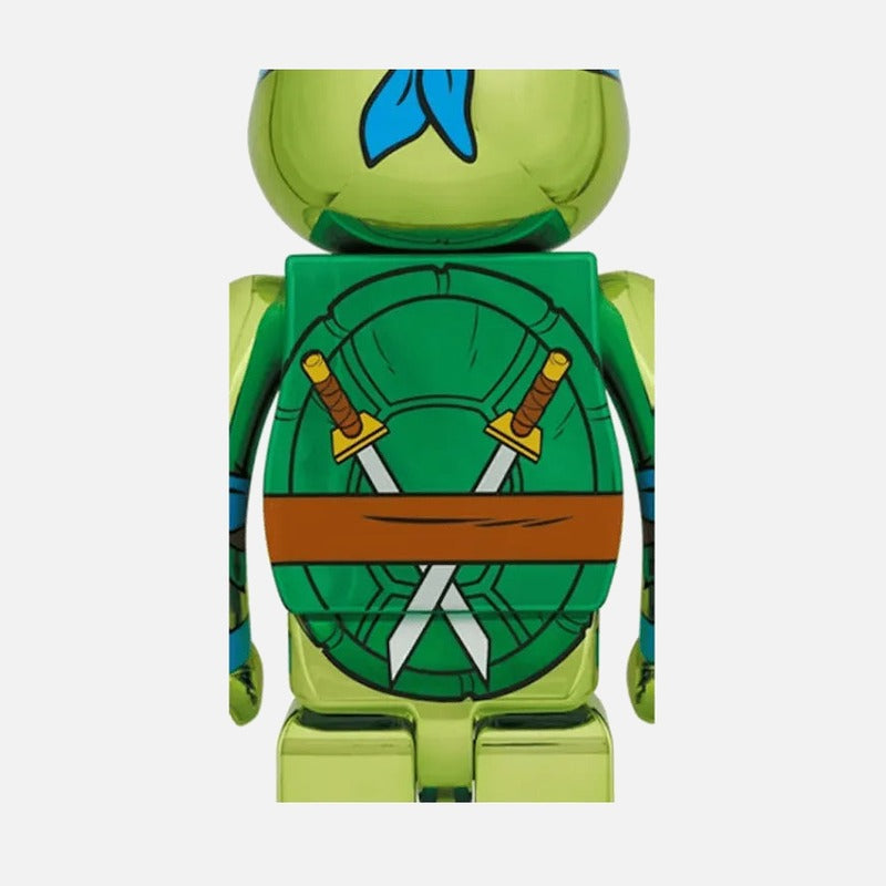 Bearbrick X Teenage Mutant Ninja Turtles LEONARDO Chrome 1000%