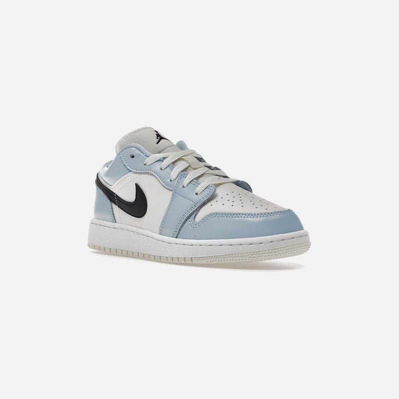 jordan 1 low ice blue black (gs)