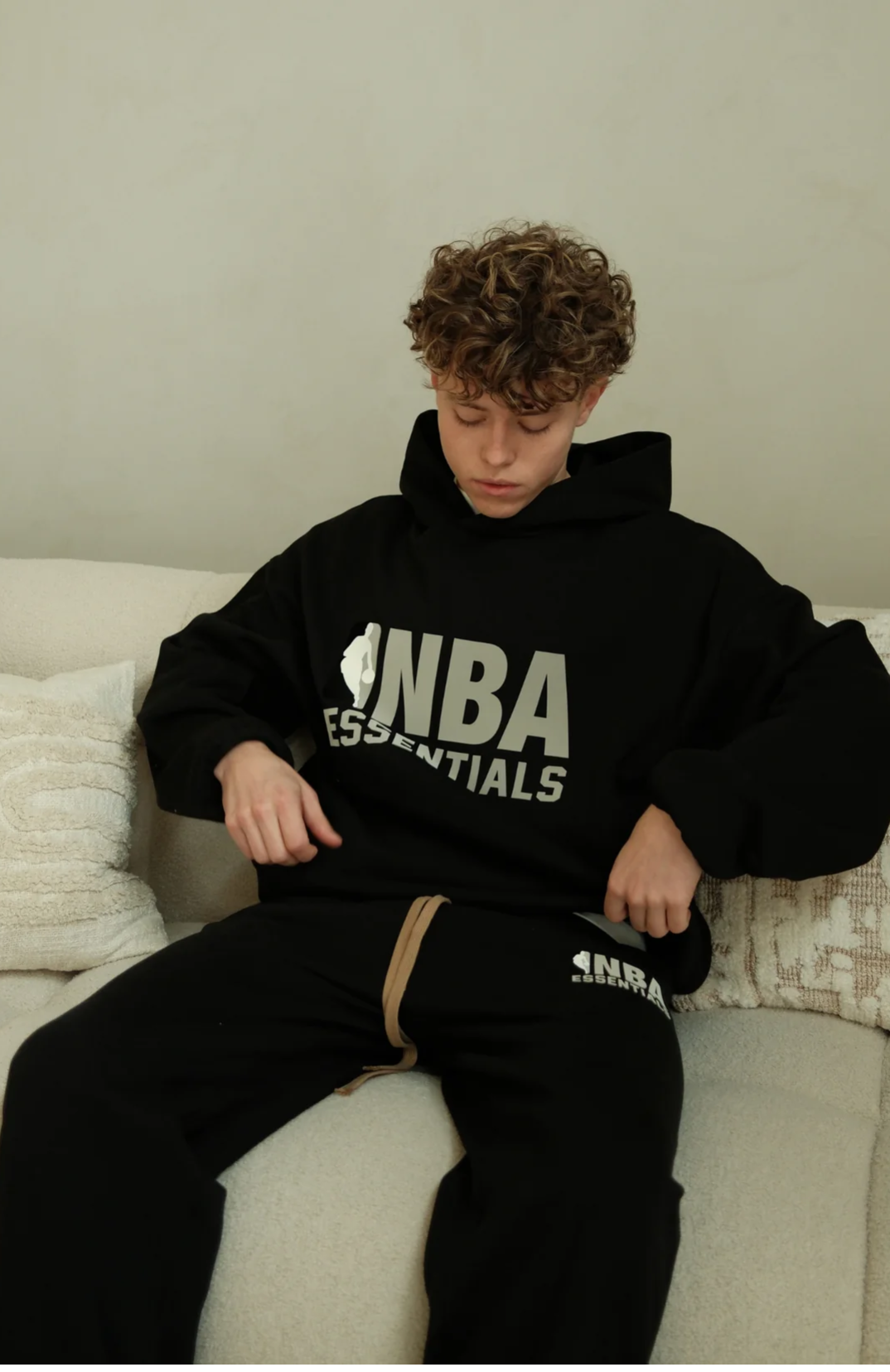 Fear of God Essentials Fleece Hoodie 'NBA Black'